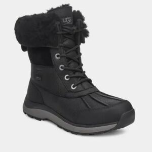 UGG Snow Boots Waterproof Womens Size 10 (Adirondack III) Black And Gray